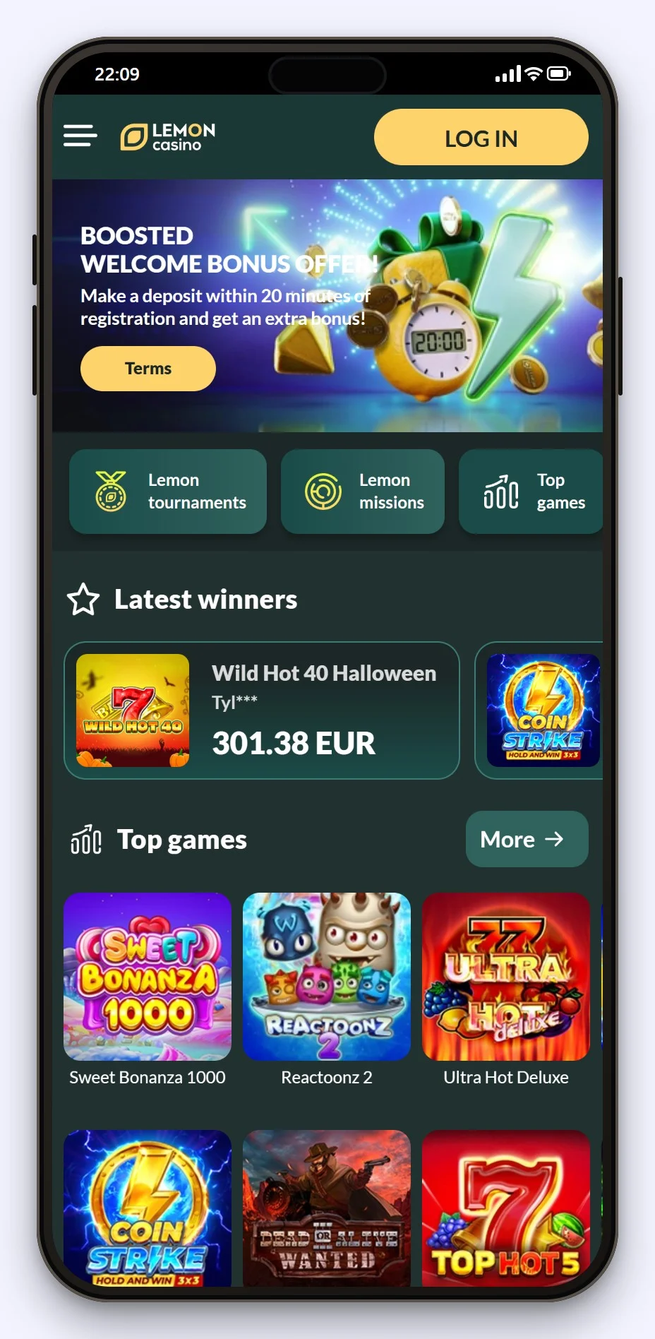 google pay kasíno: Lemon Casino v mobile